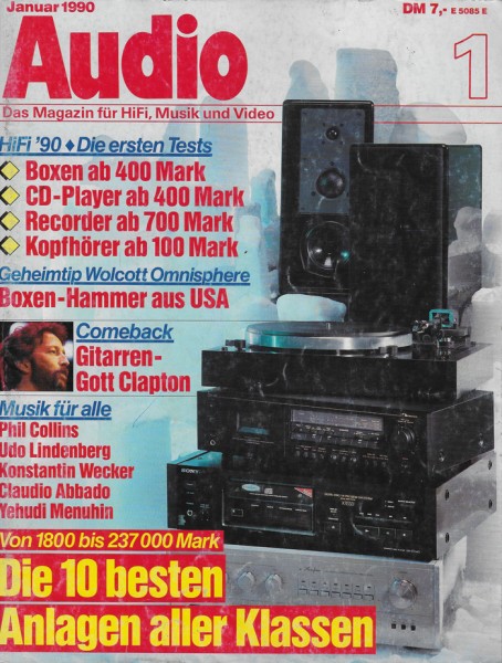 Audio 1/1990 Zeitschrift