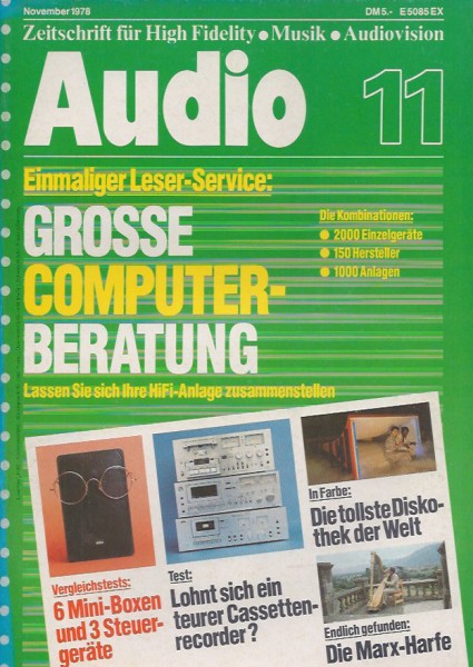 Audio 11/1978 Zeitschrift