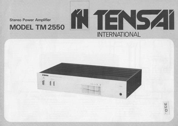 Tensai Model TM 2550 Bedienungsanleitung