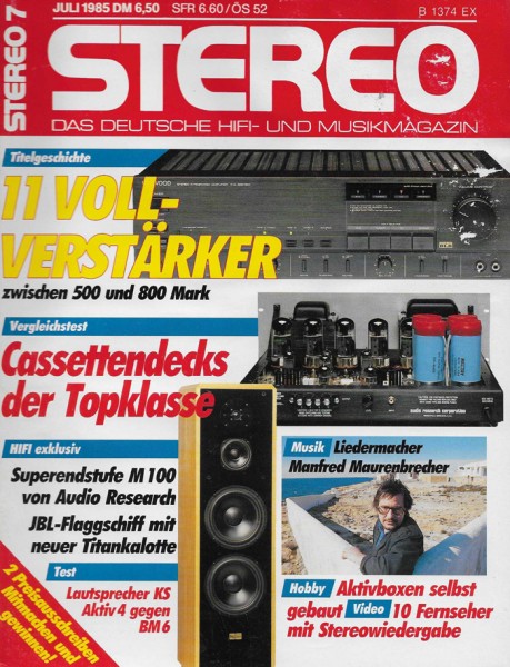 Stereo 7/1985 Zeitschrift