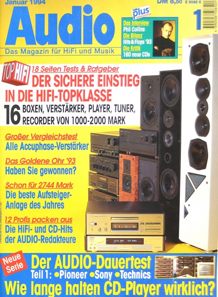 Audio 1/1994 Zeitschrift