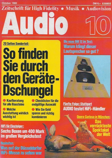 Audio 10/1980 Zeitschrift