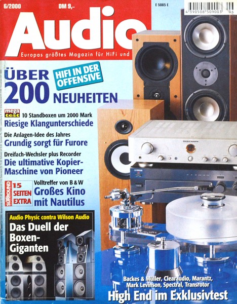 Audio 6/2000 Zeitschrift