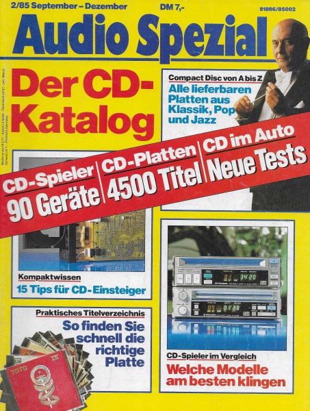 Audio Spezial 2/1985 Cover