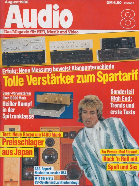 Audio 8/1986 Zeitschrift