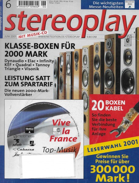 Stereoplay 6/2001 Cover