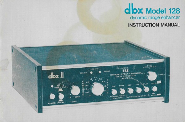 DBX Model 128 Bedienungsanleitung