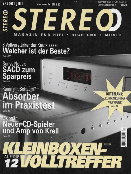 Stereo 7/2001 Zeitschrift