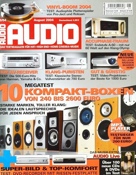 Audio 8/2004 Zeitschrift