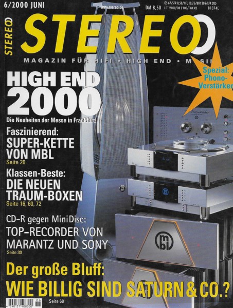 Stereo 6/2000 Zeitschrift