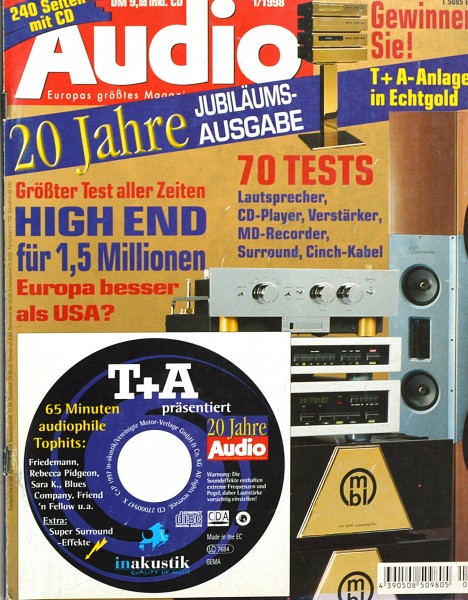 Audio 1/1998 Zeitschrift