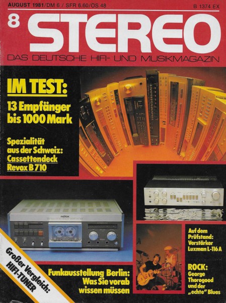Stereo 8/1981 Zeitschrift