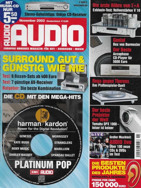 Audio 11/2003 Cover