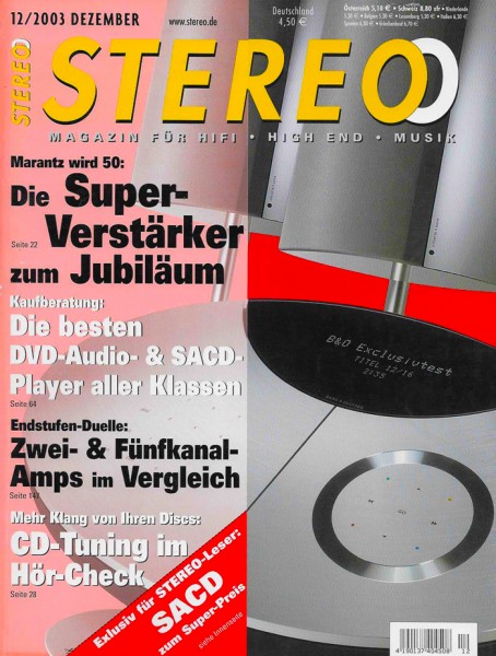 Stereo 12/2003 Zeitschrift