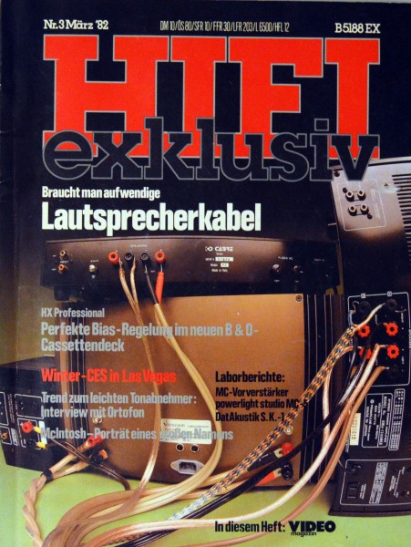 Hifi Exklusiv 3/1982 Zeitschrift