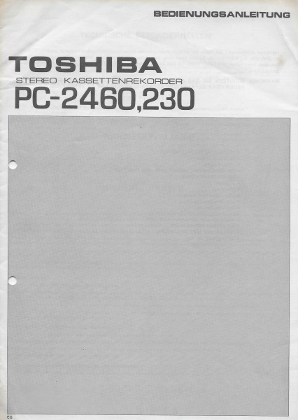 Toshiba PC-2460, 230 Bedienungsanleitung