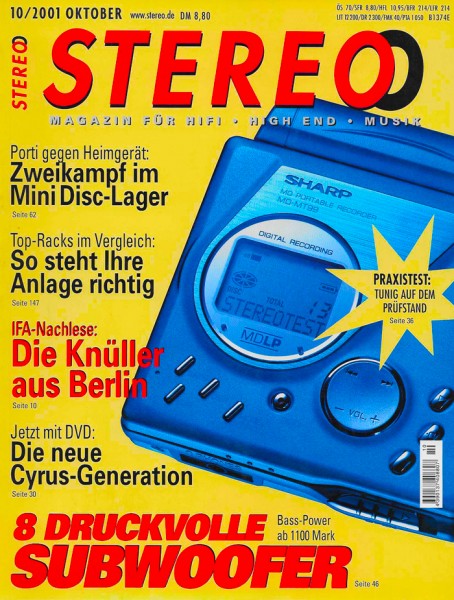 Stereo 10/2001 Zeitschrift