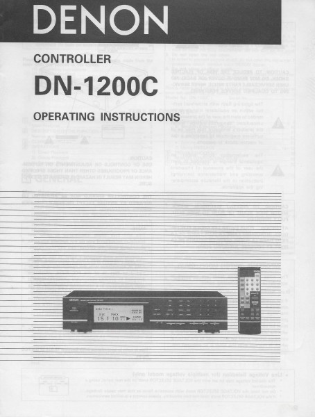 Denon DN-1200C Bedienungsanleitung