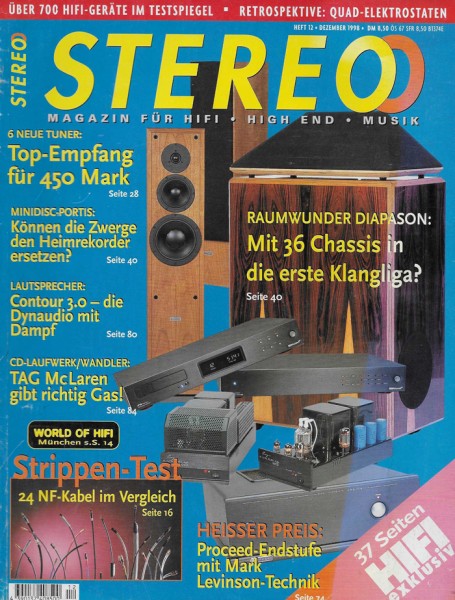Stereo 12/1998 Zeitschrift