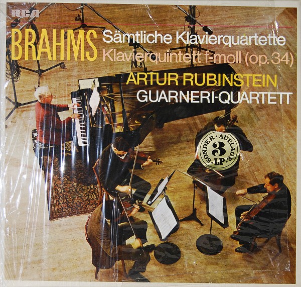 Brahms /Artur Rubinstein/Guarneri Quartett - Sämtlich Klavierquartette - Klavierquintett f-moll (o
