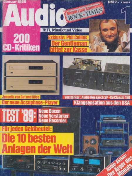 Audio 1/1989 Zeitschrift