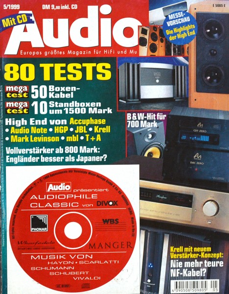 Audio 5/1999 Zeitschrift