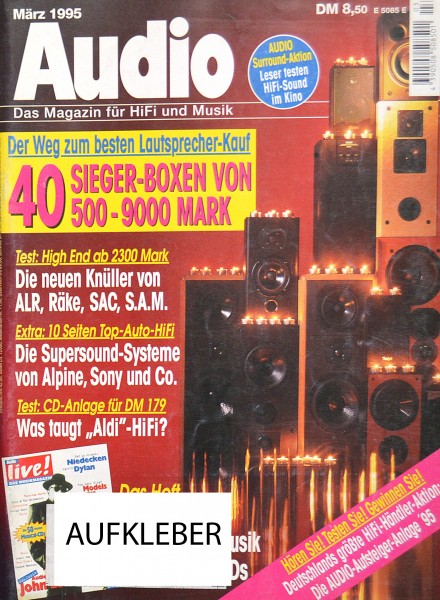 Audio 3/1995 Zeitschrift
