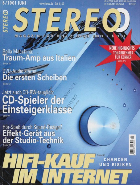 Stereo 6/2001 Zeitschrift