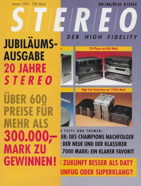 Stereo 1/1994 Zeitschrift