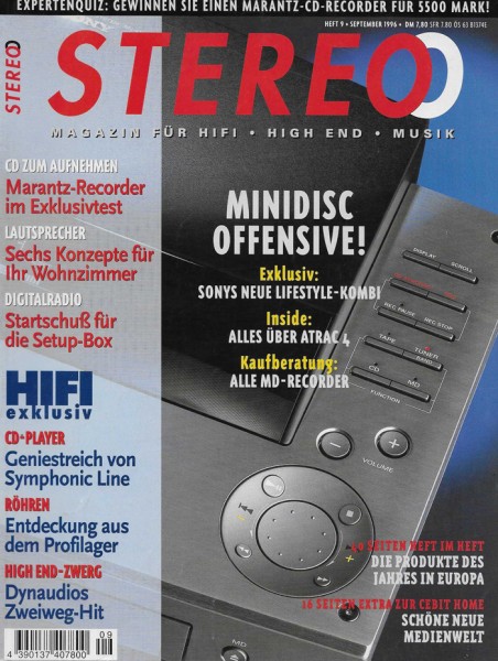 Stereo 9/1996 Zeitschrift