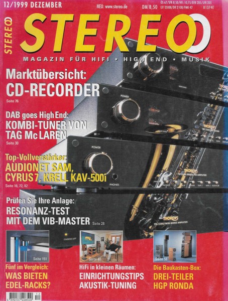 Stereo 12/1999 Zeitschrift