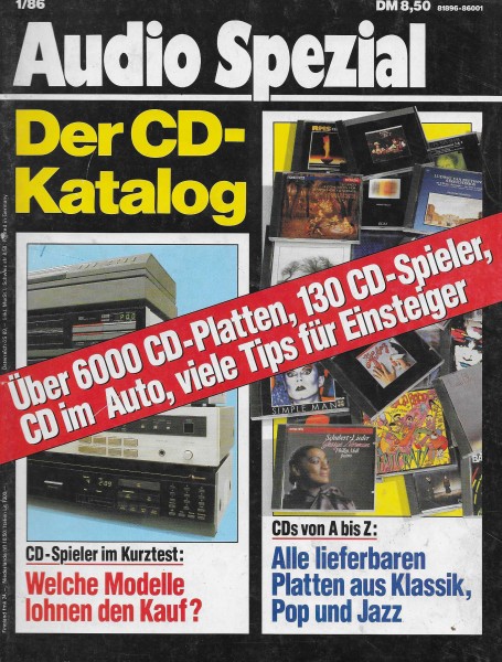 Audio Spezial 1/1986 Cover
