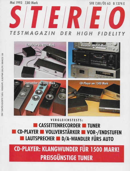 Stereo 5/1993 Zeitschrift