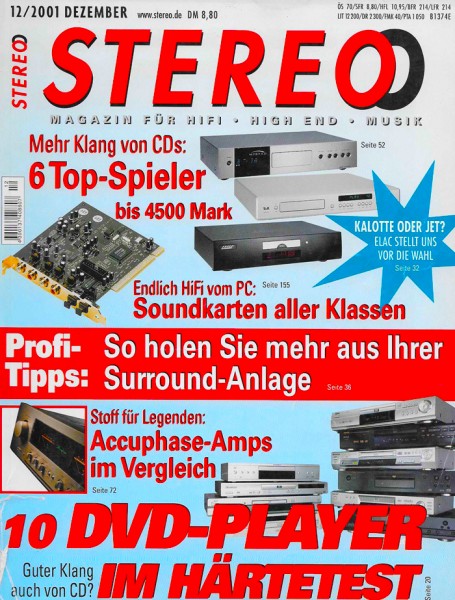 Stereo 12/2001 Zeitschrift