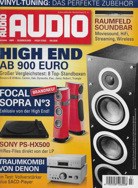Audio 7/2016 Cover