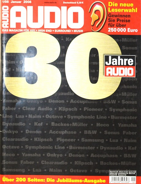 Audio 1/2008 Zeitschrift