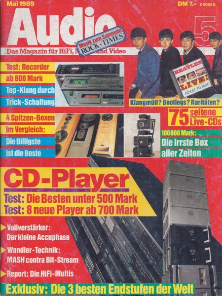 Audio 5/1989 Zeitschrift