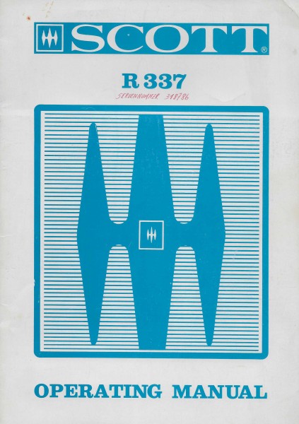 Scott R 337 Bedienungsanleitung