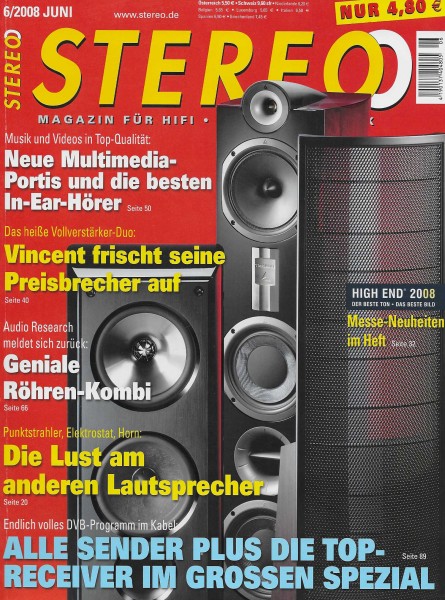Stereo 6/2008 Zeitschrift