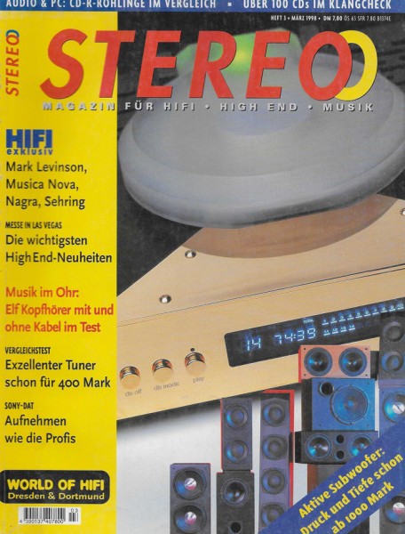 Stereo 3/1998 Zeitschrift