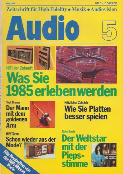 Audio 5/1978 Zeitschrift