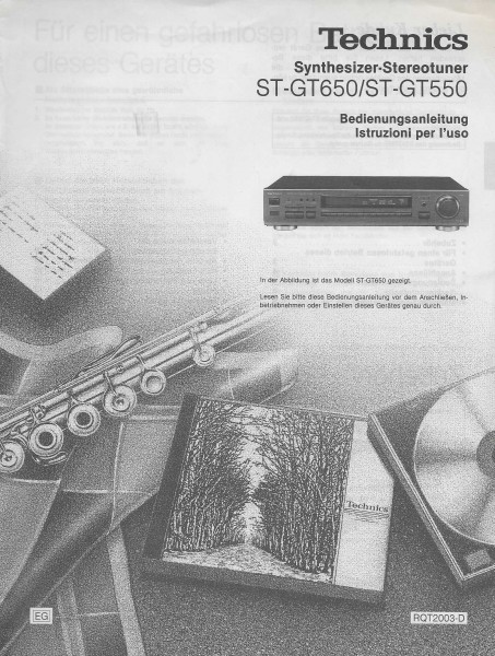 Technics ST-GT650 Bedienungsanleitung