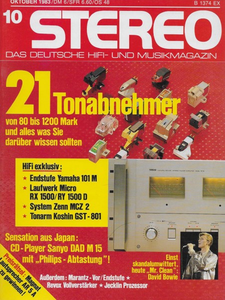Stereo 10/1983 Zeitschrift