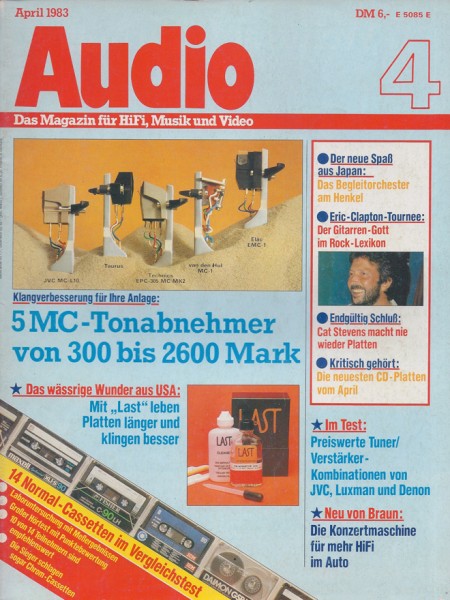 Audio 4/1983 Zeitschrift