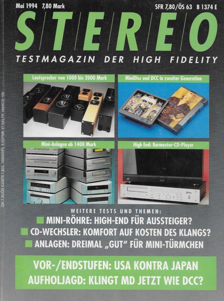 Stereo 5/1994 Zeitschrift