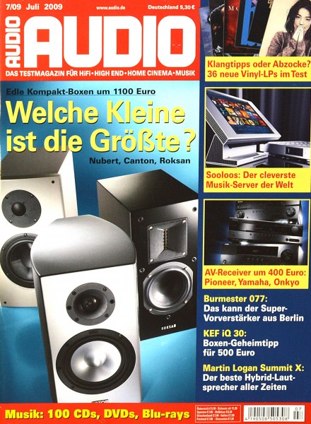 Audio 7/2009 Zeitschrift