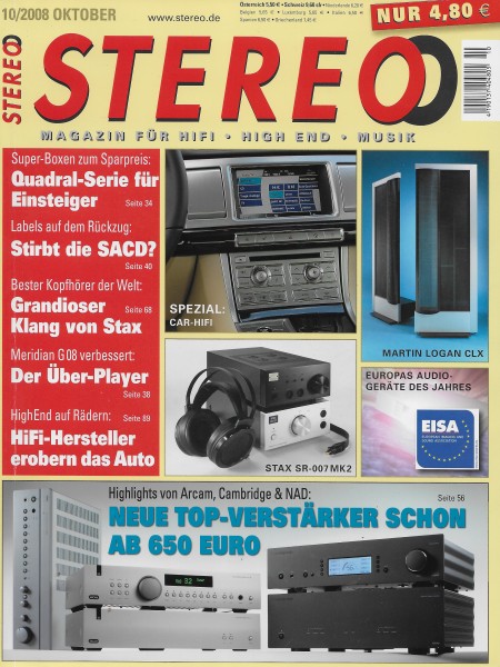 Stereo 10/2008 Zeitschrift