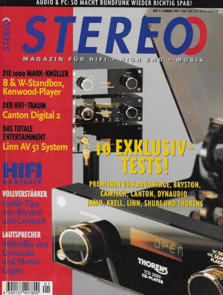 Stereo 1/1997 Zeitschrift