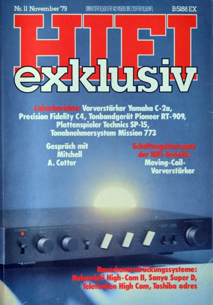 Hifi Exklusiv 11/1979 Zeitschrift