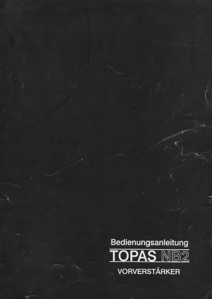 Topas NB2 Bedienungsanleitung